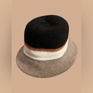 Stylish Multicolor Wool Bucket Hat